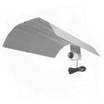 LUMii Black odbłyśnik aluminiowy 47x51xh13cm, zamontowana oprawa E40, przewód zasilający 5m IEC(męski) 