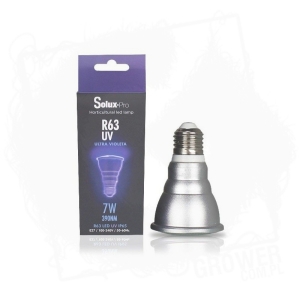 Żarówka LED Solux Pro R63 UV - zwiększa produkcję żywic i olejków w fazie kwitnienia