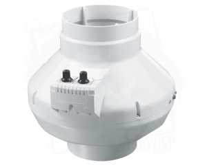 Wentylator promieniowy z regulacją obrotów i temperatury Ø125, 355m3/h