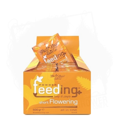 Green House Feeding Powder Short Flowering set nawóz na fazę wzrostu kwitnienia dla roślin szybko kwitnących.jpg