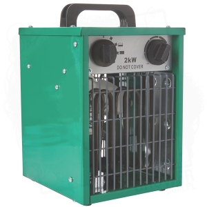 Termowentylator/Nagrzewnica elektryczna przenośna z termostatem - 2 kW 100 m3/h