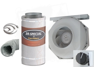 Kompletny zestaw wentylacyjny Can Special 810m³ / cztery prędkości Max Fan