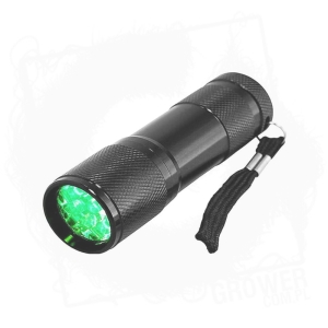 Latarka mini SpectroMaster (9xLED) do obserwacji roślin w nocy (światło obojętne dla roślin)