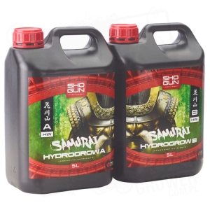 Shogun Samurai Hydro Grow A+B 5L woda twarda - nawóz podstawowy do hydro na fazę wzrostu