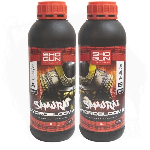Shogun Samurai Hydro Bloom A+B 1L woda twarda - nawóz podstawowy do hydro na fazę kwitnienia