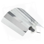 Odbłyśnik Maxibright aluminiowy 47x47xh13cm, zamontowana oprawa E40, przewód zasilający 5m IEC(męski)