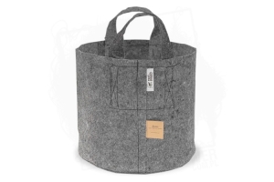 Growbag Root Pouch doniczka materiałowa szara Ø35xh30cm 30L z uchwytem