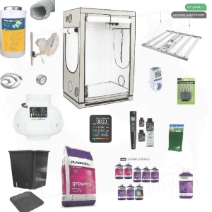 Set HB150 Lux LED Lucky Grow Flex 720W 150x150xh220cm - kompletny zestaw growbox do uprawy roślin