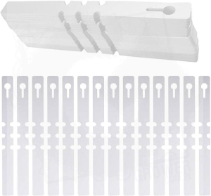 Herbgarden Etykiety zaciskowe białe do oznaczania roślin 21x2cm | 100szt