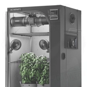 Growbox AC Infinity AI+ 120x120x200 cm – kompletny zestaw uprawowy 500W LED, wentylacja 150 mm, Controller AI+