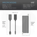 AC Infinity AC ADL8 Adapter oświetleniowy UIS typu B do oświetlenia ze złączem RJ11 12 i ściemniaczami rezystorowymi 1.jpg