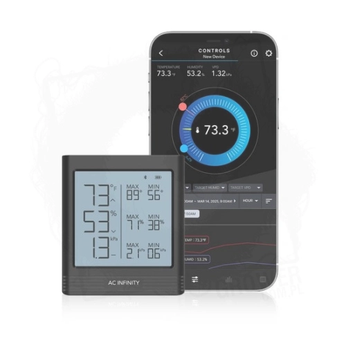 AC Infinity Smart Hygrometr B2 inteligentna stacja pogody Bluetooth miernik temperatury i higrometr 1.jpg