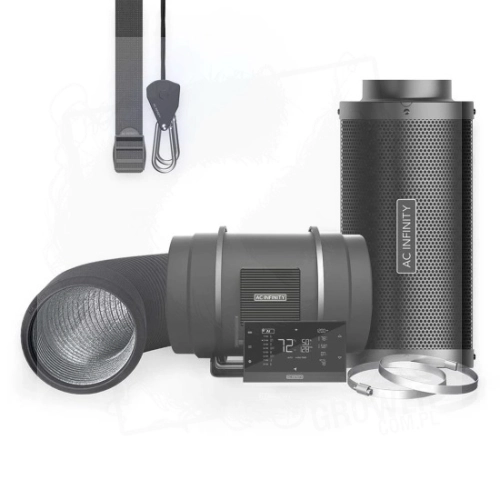 Zestaw wentylacyjny AC Infinity 200mm/1370m3/h wentylator kanałowy z AI PRO kontrolerem temp i wilgotności filtr węglowy+ przewód wentylacyjny-1.jpg