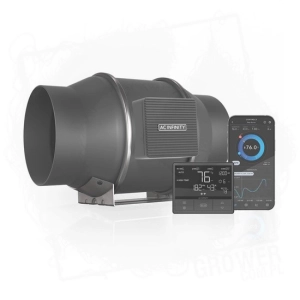 Wentylator AC Infinity Quiet Inline 150mm 680 m3/h 10 trybów + kontroler wilgotności i temperatury