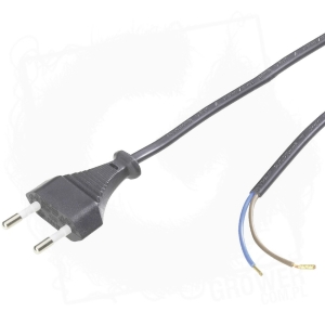 Przewód zasilający 3m 2x0.75mm z wtyczką do urządzeń elektronicznych/elektrycznych