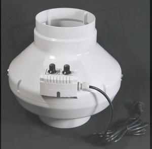 Wentylator promieniowy z regulacją obrotów i temperatury Ø150, 460m3/h