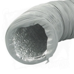 Przewód wentylacyjny ALU+PVC Ø152mm, miękki, nieizolowany- długość 1 metr.