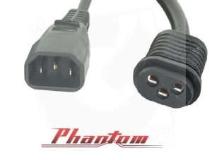 Adapter z żeńskiego gniazda (BEREF) HydroFarm na męskie gniazdo (IEC)