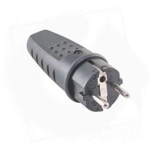 Wtyczka gumowa prosta z uziemieniem IP44