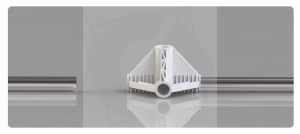 Czwórnik / Łącznik rurek do boxów SECRET JARDIN fi19mm (grubsze rurki)