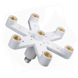 Splitter 7 wer.2 - rozgałęziacz do żarówek na 7 gniazd E27