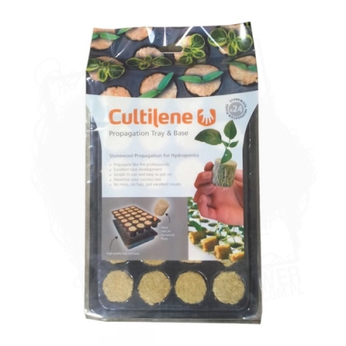 Zestaw CultiLene 24 do propagacji - wełna mineralna na wkładce + taca BT.jpg