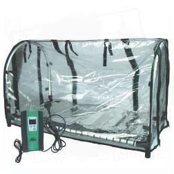 Mini szklarnia z tworzywa sztucznego - ogrzewana mała 70 x 36 x h40 cm
