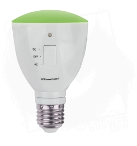 Green Eye Latarka+gwint E27, 2-w-1 Green Led - światło obojętne dla roślin