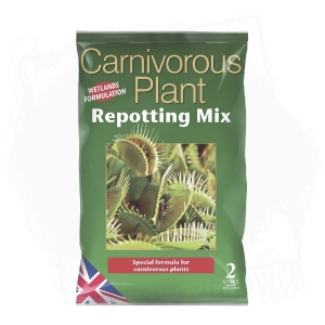 Carnivorous Plant Repotting Mix 2L - mieszanka wyselekcjonowanych torfów, piasku o niskim stężeniu składników odżywczych