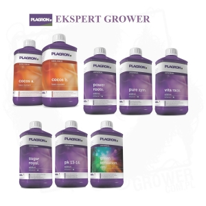 Kompletny zestaw nawozów Plagron Expert Grower COCO wystarcza na 1m2 uprawy w substratach kokosowych
