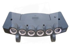 Latarka czołowa  ?Cap Light?  Active EYE (6xLED) ? do obserwacji roślin w nocy (światło obojetne dla roślin)